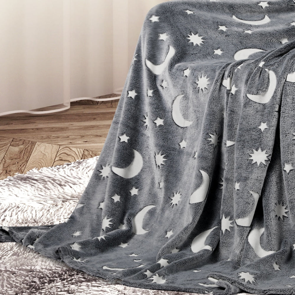 DreamZ Throw Blanket Soft Warm Large Sofa Flannel Glow in the Dark Fast shipping On sale