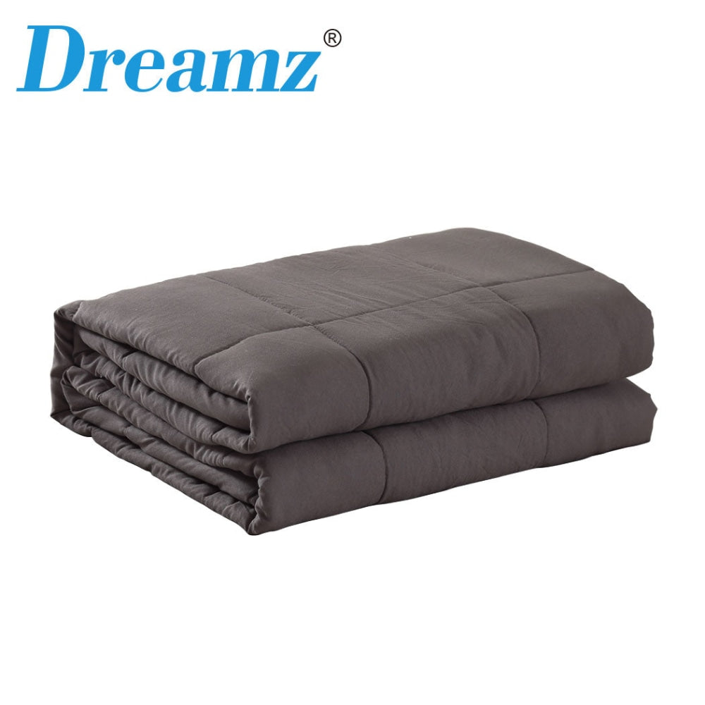 DreamZ Weighted Blanket Heavy Gravity Deep Relax 7KG Adult Double Grey Fast shipping On sale