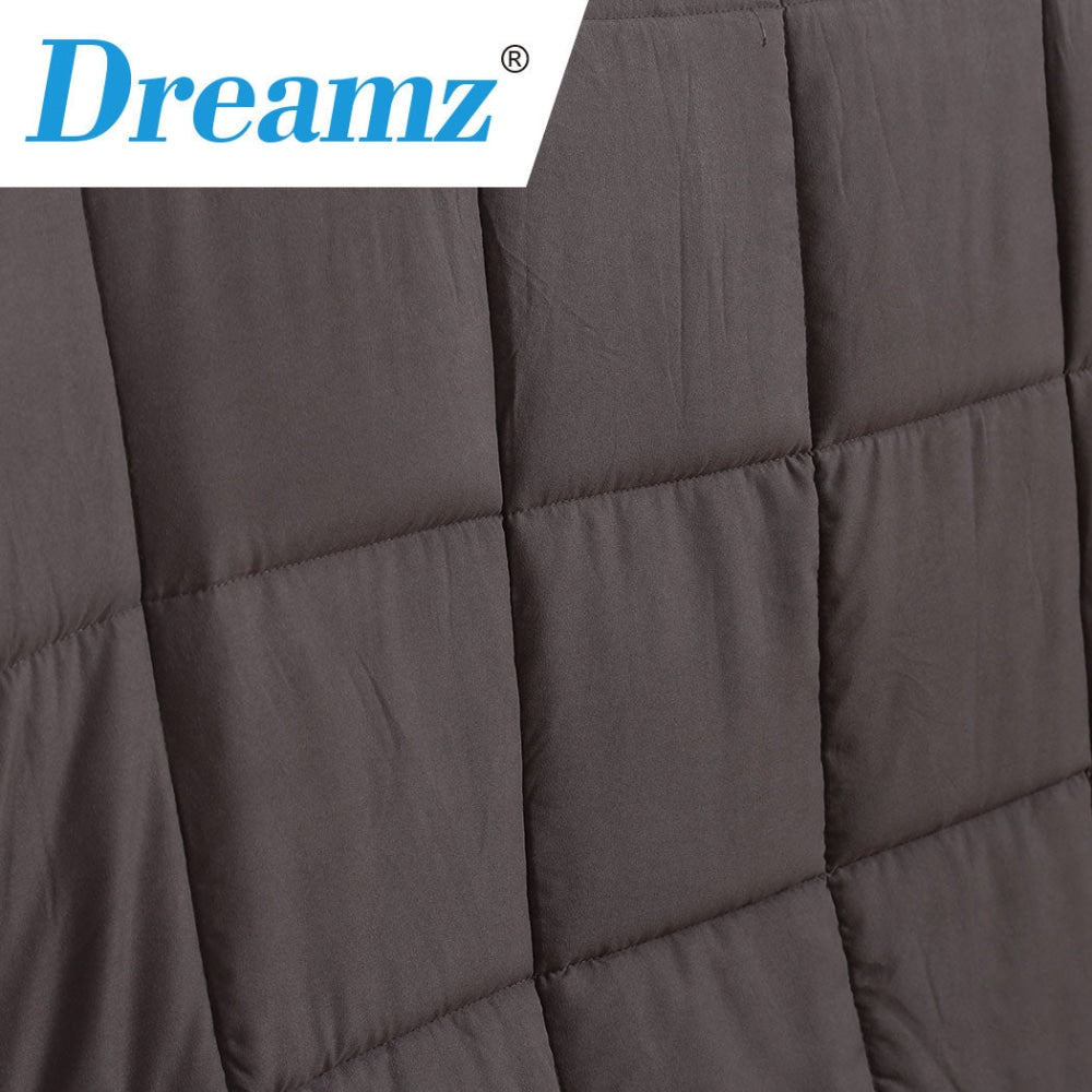 DreamZ Weighted Blanket Heavy Gravity Deep Relax 7KG Adult Double Grey Fast shipping On sale