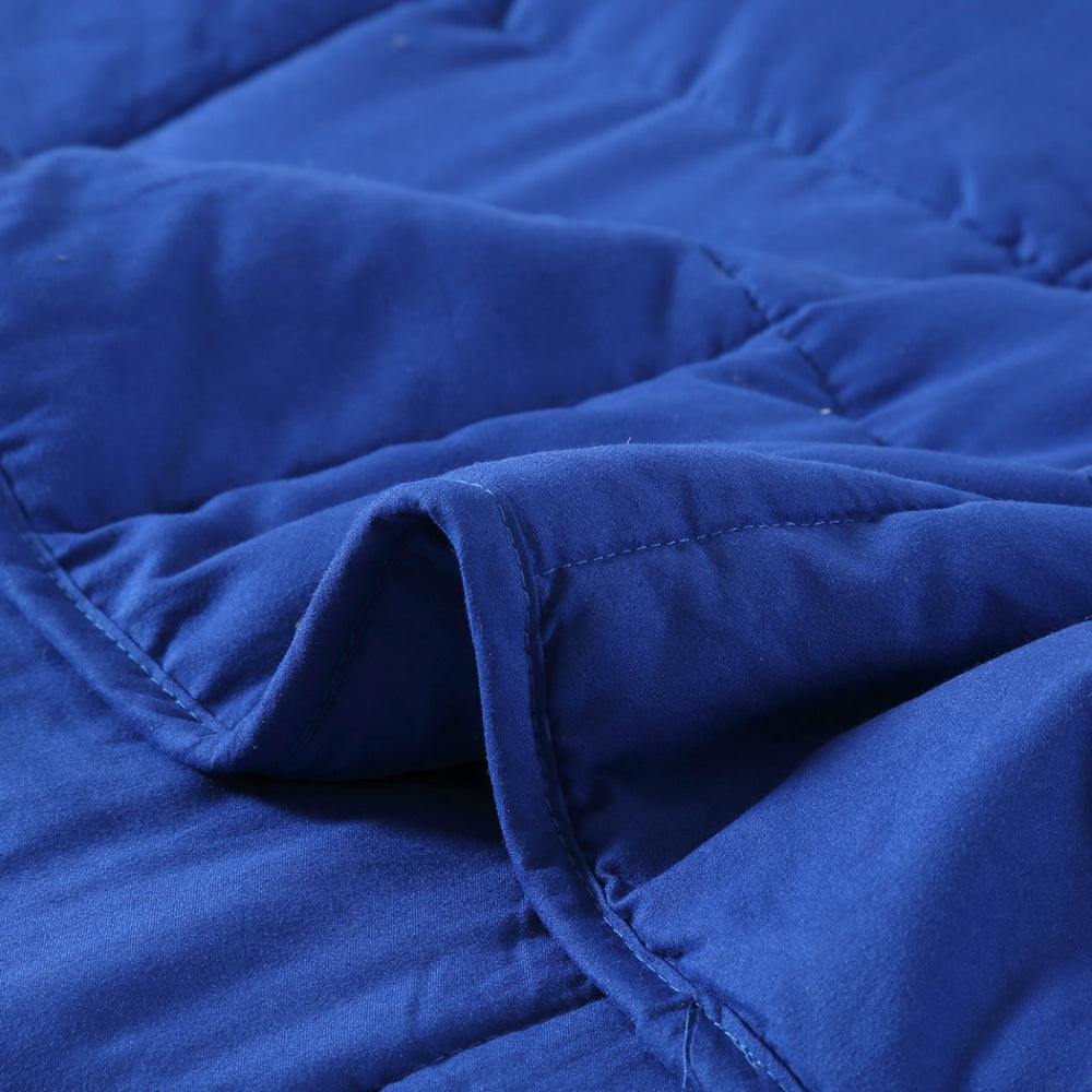 DreamZ Weighted Blanket Heavy Gravity Deep Relax 7KG Adult Double Navy Fast shipping On sale