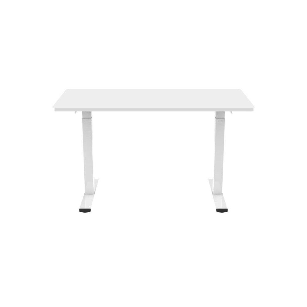 Dual Motor 2 Section Leg Standing Computer Work Task Study Office Desk - White Fast shipping On sale