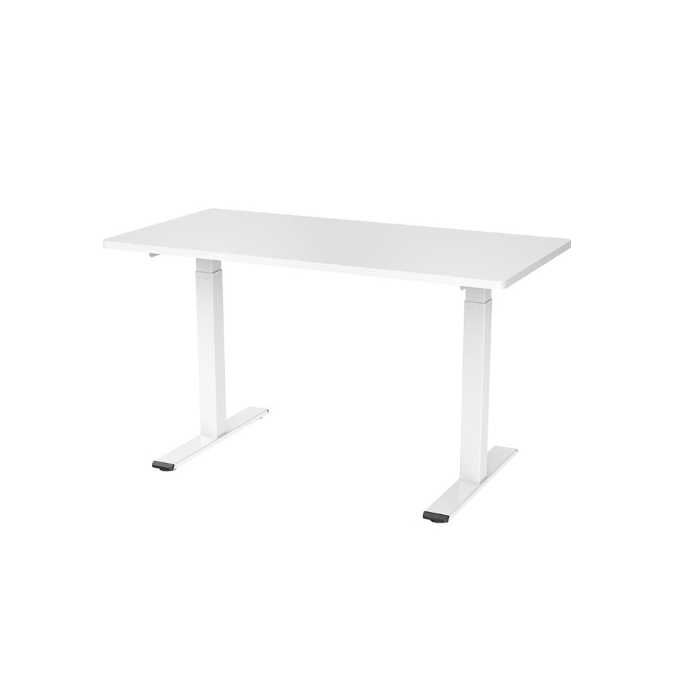 Dual Motor 2 Section Leg Standing Computer Work Task Study Office Desk - White Fast shipping On sale