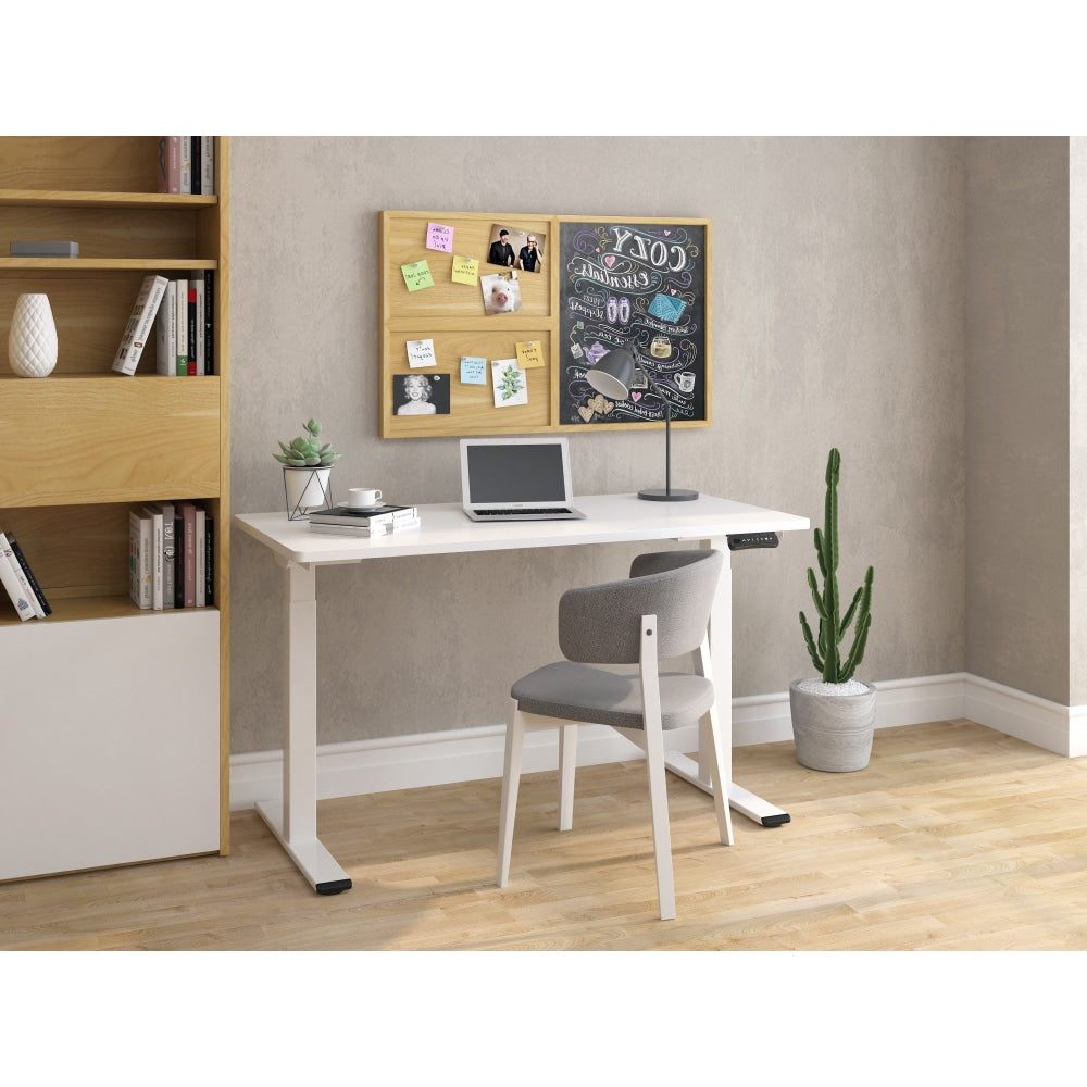 Dual Motor 2 Section Leg Standing Computer Work Task Study Office Desk - White Fast shipping On sale