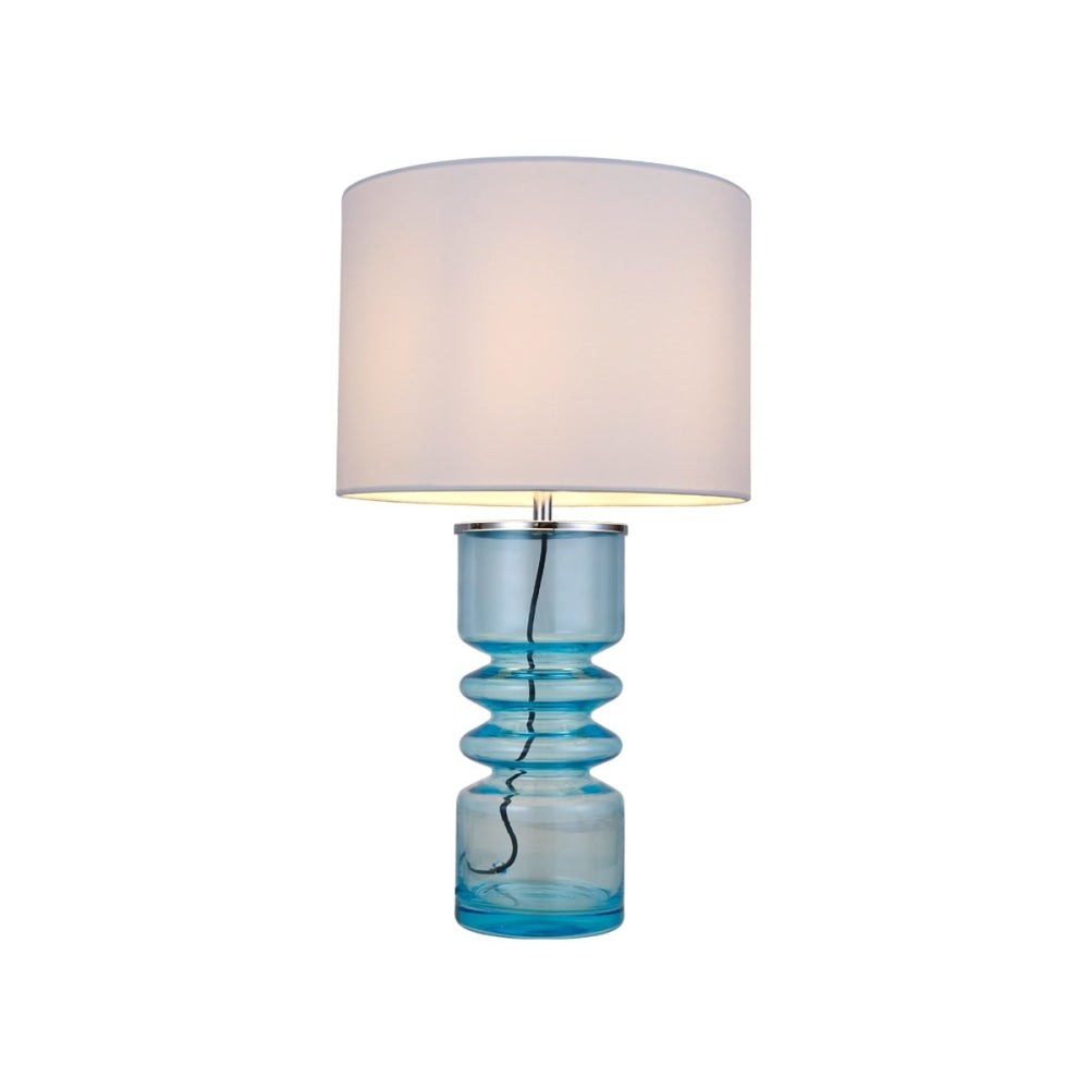 Duchy Modern Elegant Table Lamp Desk Light - Aqua & White Fast shipping On sale