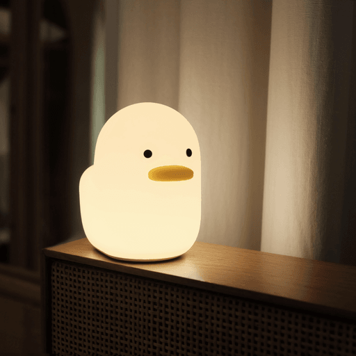 Dull Duck Silicone Rechargeable LED Light Squishy Sensor Side Table Lamp White Fast shipping On sale