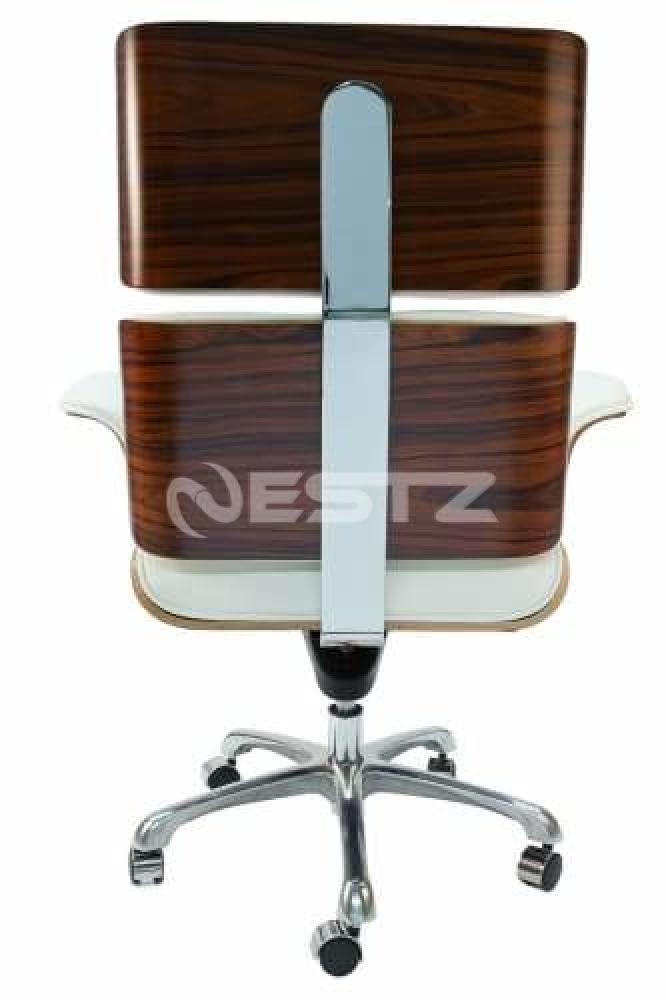 Eames Replica Executive Manager Luxury Office Work Chair Rose Wood - White Fast shipping On sale