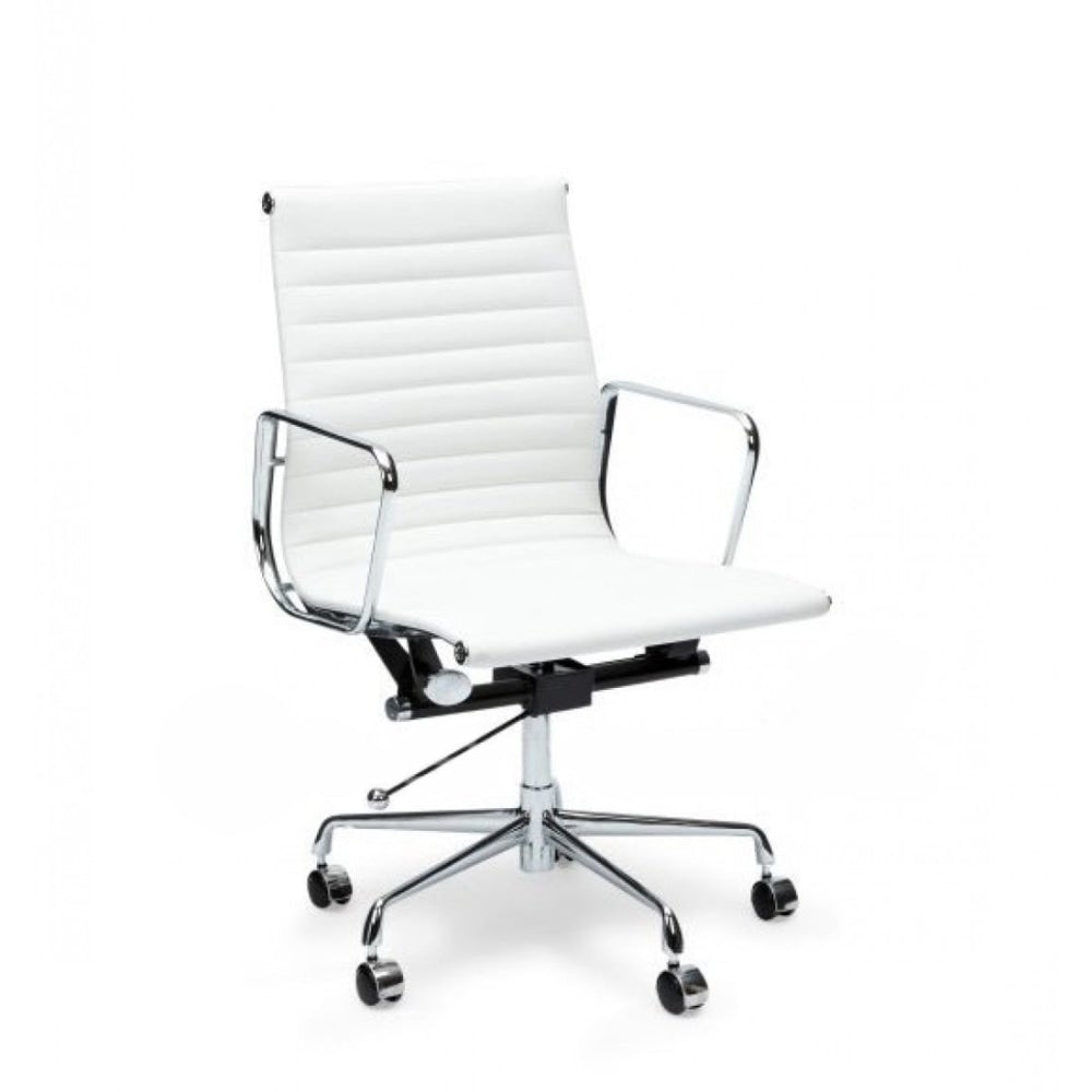 Eames Replica Management Office Chair - Low Back - White Fast shipping On sale