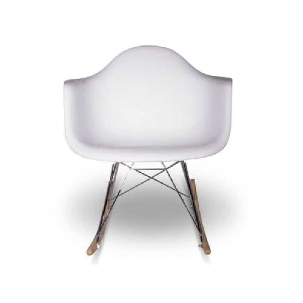 Eames Replica RAR Rocker Rocking Chair - White Armchair Fast shipping On sale