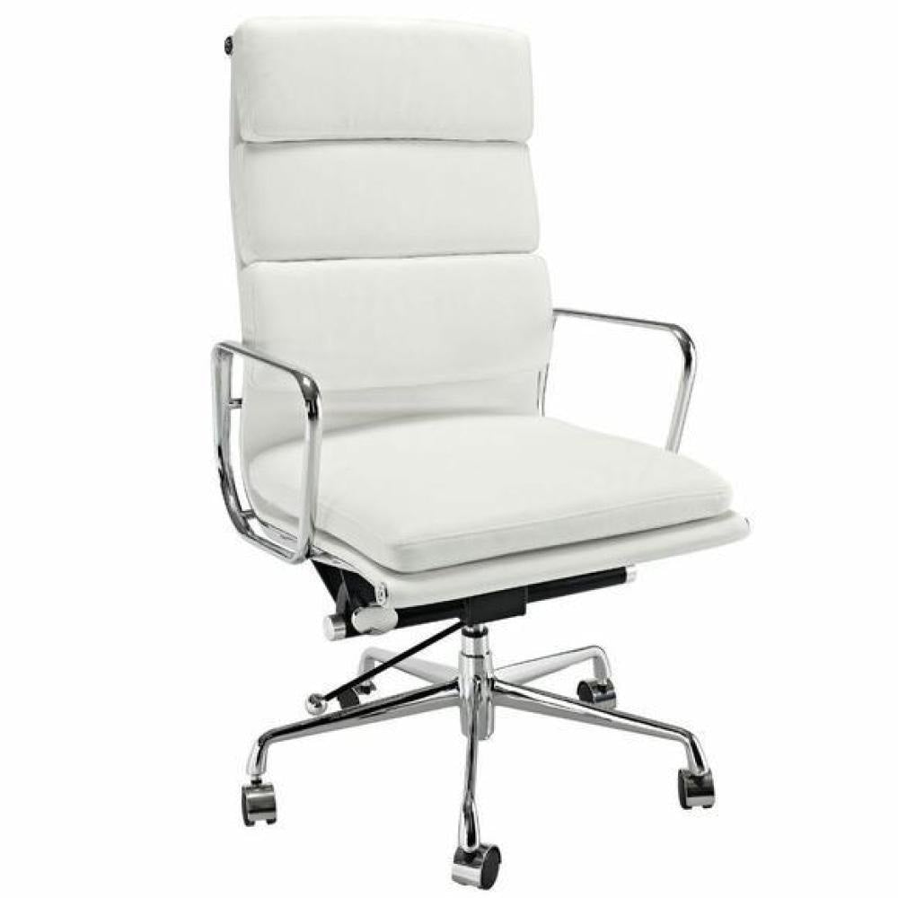Eames Replica Soft Pad Management Office Chair - High Back White Fast shipping On sale