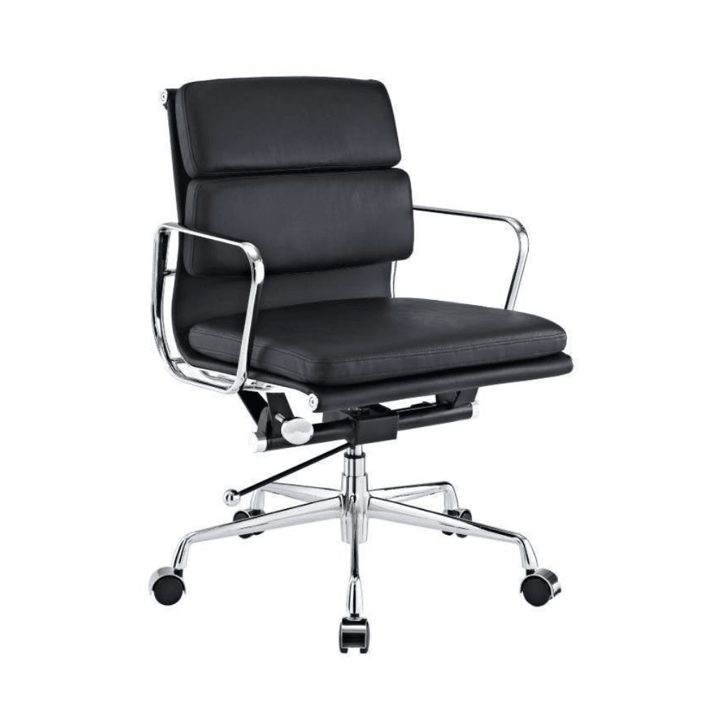 Eames Replica Soft Pad Management Office Chair - Low Back - Black Fast shipping On sale