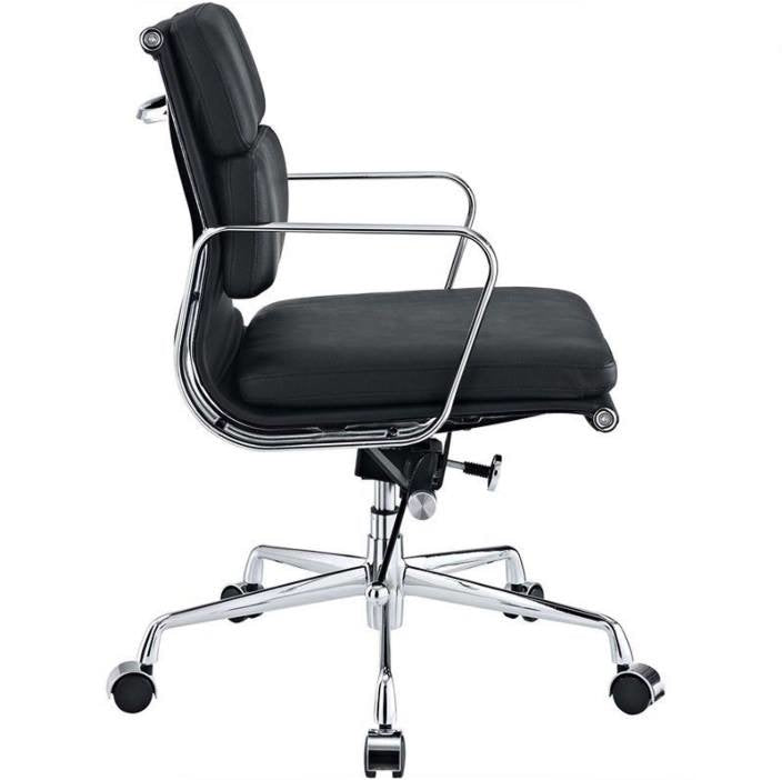 Eames Replica Soft Pad Management Office Chair - Low Back Black Fast shipping On sale