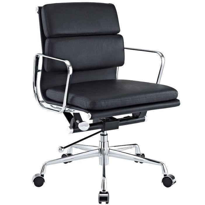 Eames Replica Soft Pad Management Office Chair - Low Back Black Fast shipping On sale