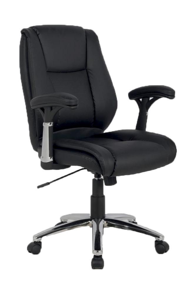 Eaton PU Leather Executive Manager Office Task Desk Chair - Black Fast shipping On sale