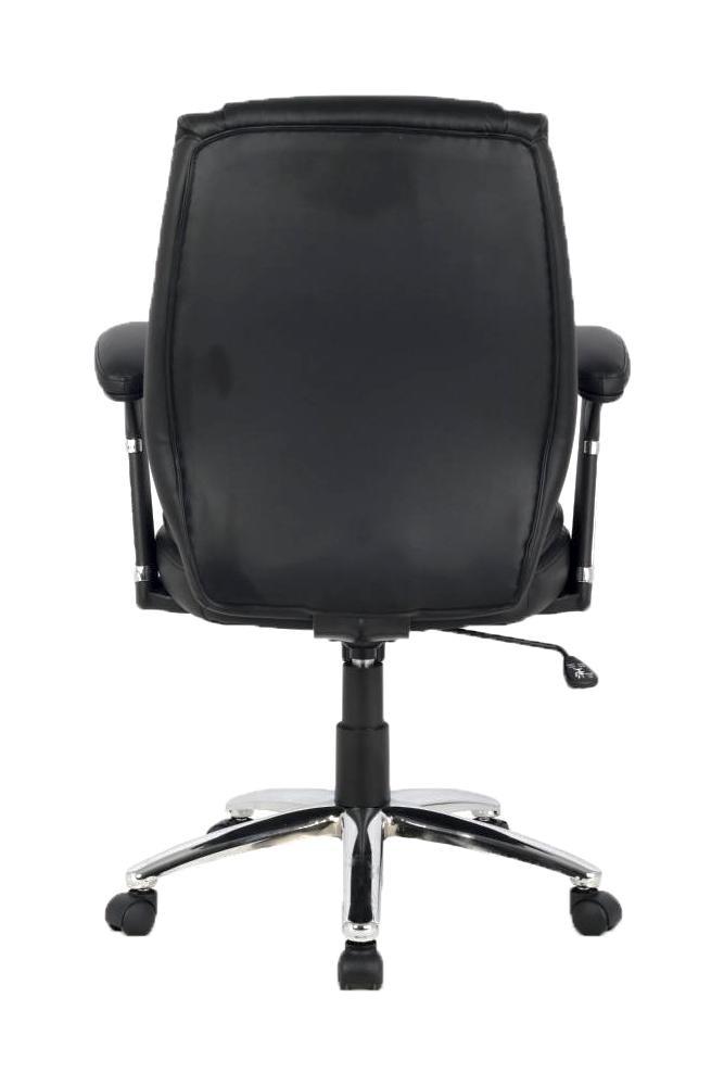 Eaton PU Leather Executive Manager Office Task Desk Chair - Black Fast shipping On sale