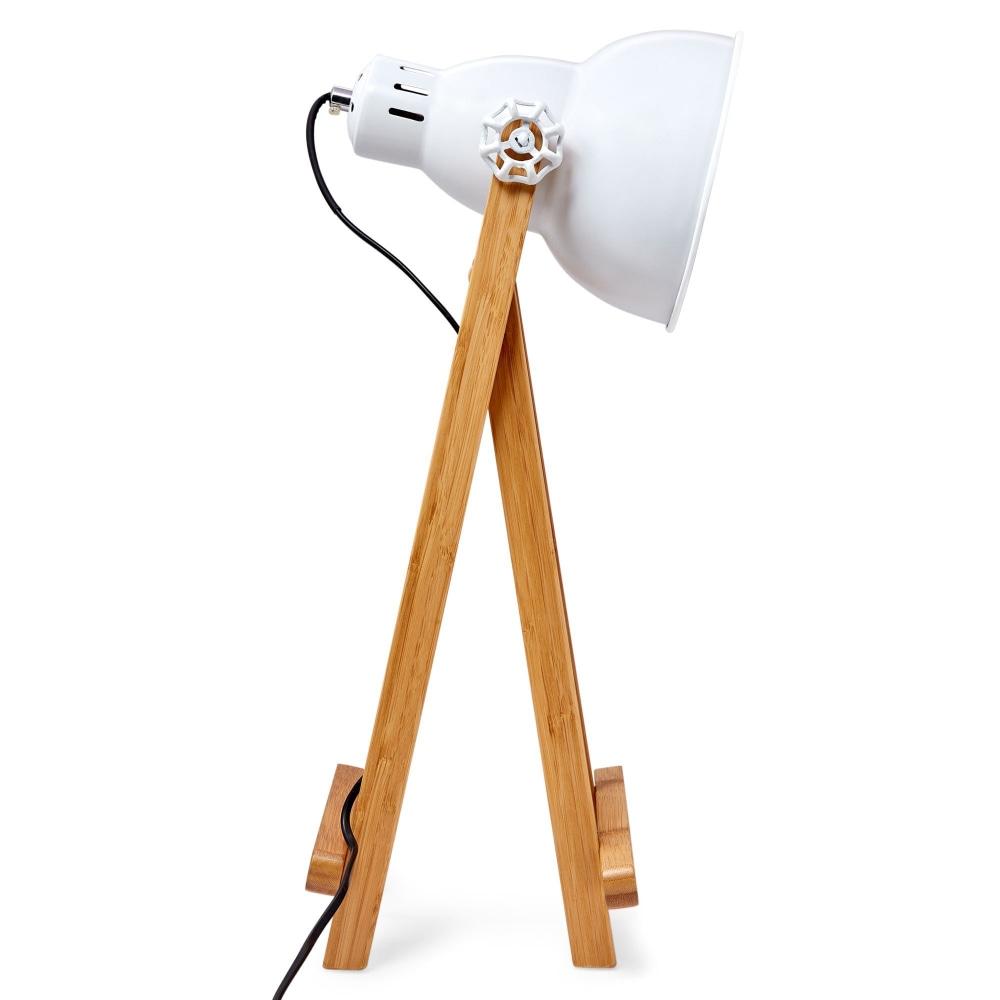 Edna Classic Table Desk Lamp - Natural / White Floor Fast shipping On sale