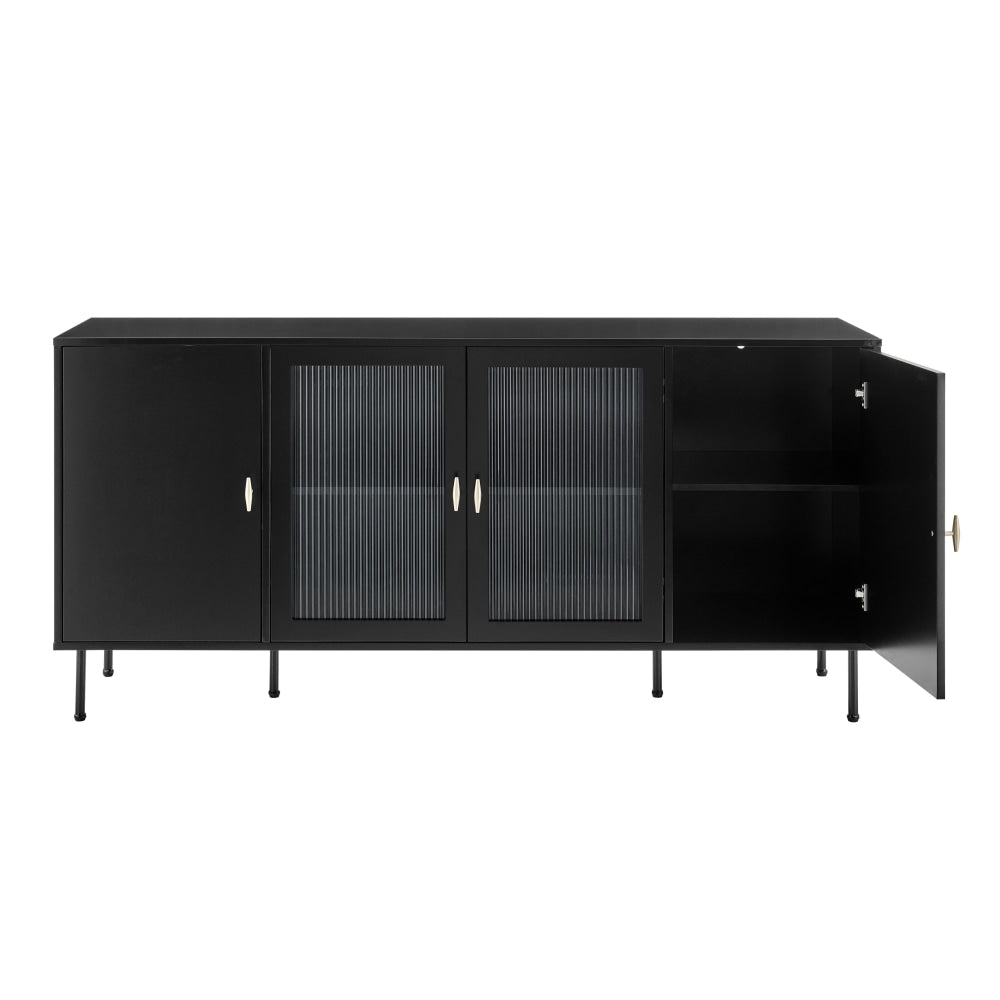 Edward Buffet Unit Sideboard Storage Cabinet - Black & Fast shipping On sale