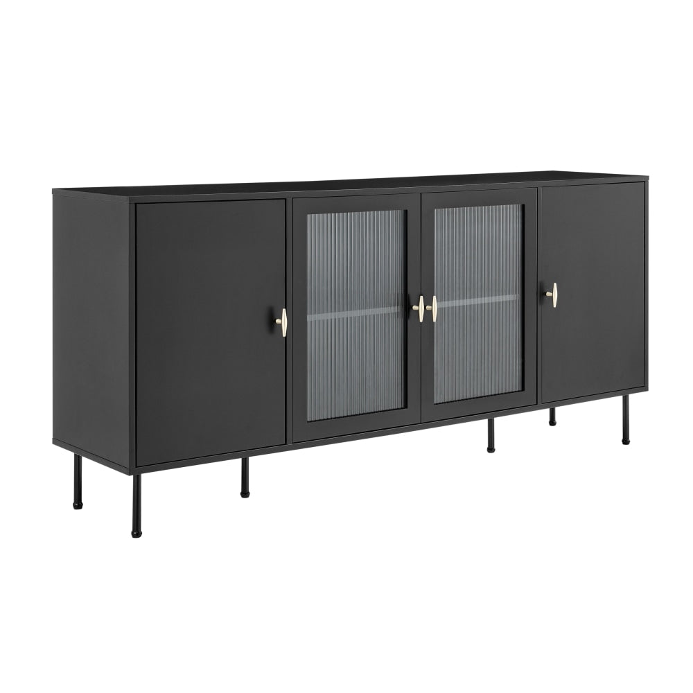 Edward Buffet Unit Sideboard Storage Cabinet - Black & Fast shipping On sale