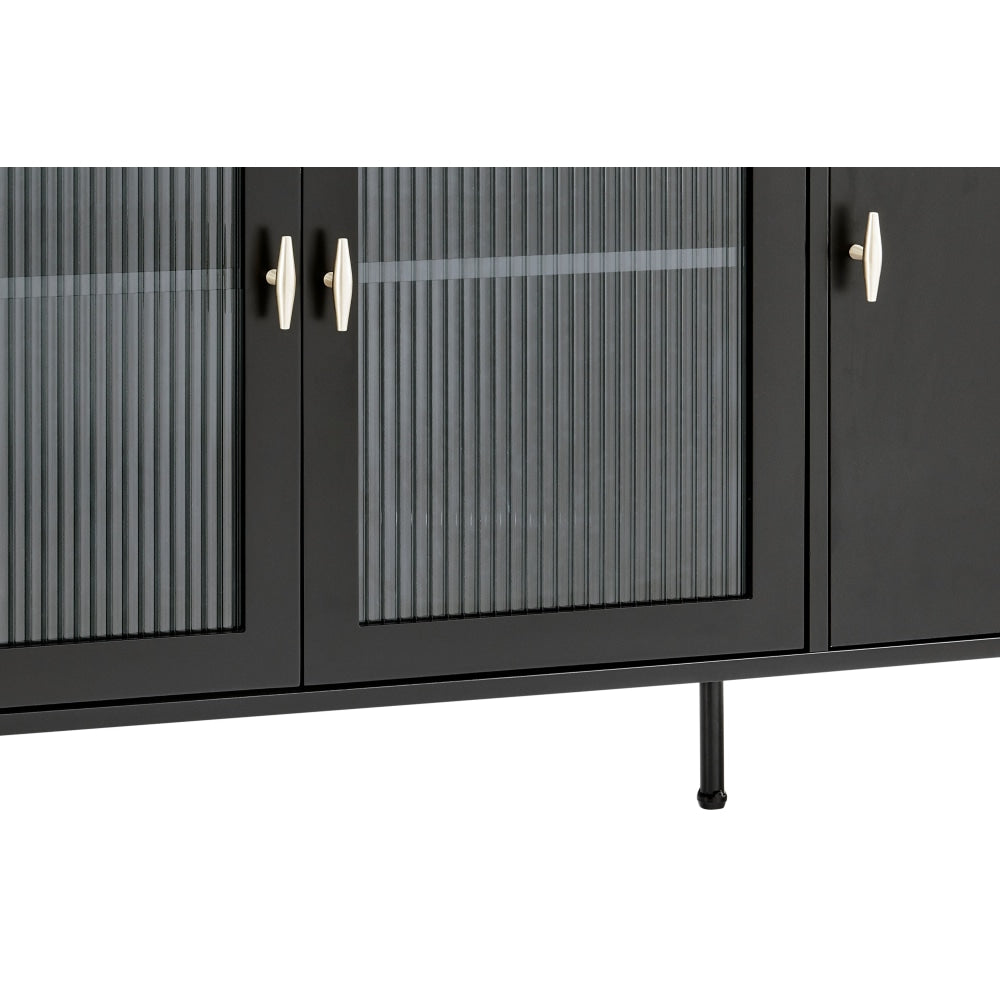 Edward Buffet Unit Sideboard Storage Cabinet - Black & Fast shipping On sale