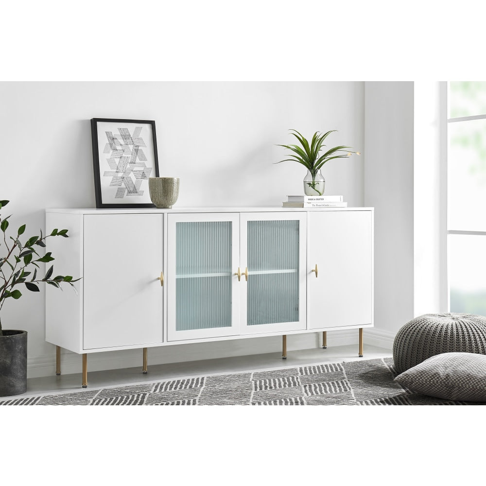 Edward Buffet Unit Sideboard Storage Cabinet - White & Fast shipping On sale