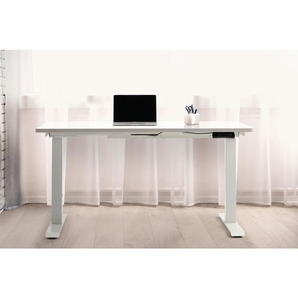 Electric Dual Motor Standing Computer Work Task Study Office Desk - White Fast shipping On sale