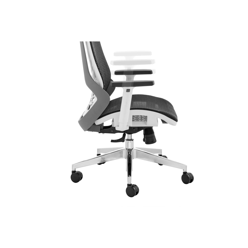 Elliot Office Computer Work Task Chair - White Frame Black Fast shipping On sale