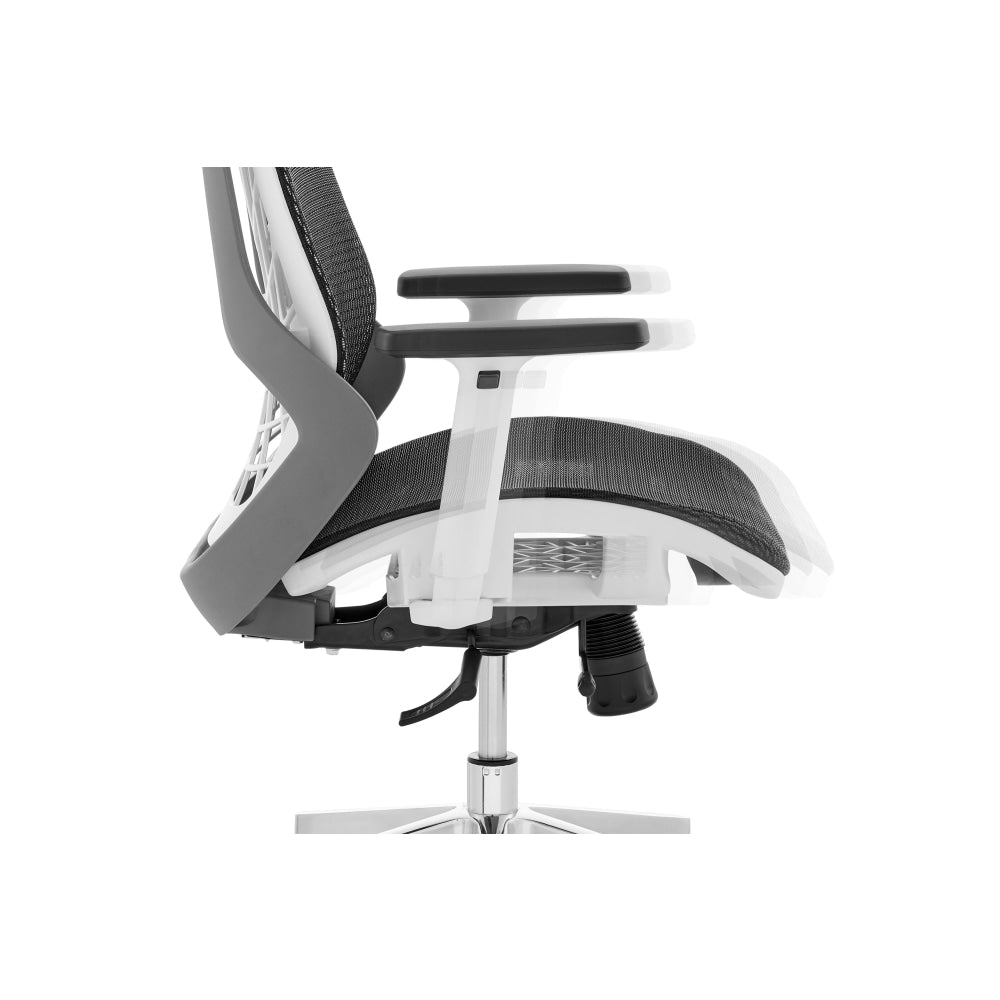 Elliot Office Computer Work Task Chair - White Frame Black Fast shipping On sale