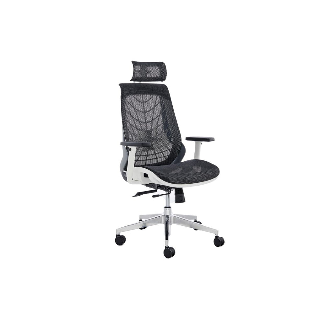 Elliot Office Computer Work Task Chair - White Frame Black Fast shipping On sale