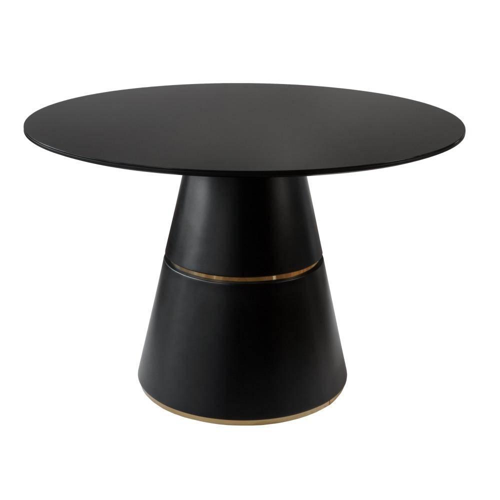 Emac Round Dining Table 120cm - Black Fast shipping On sale