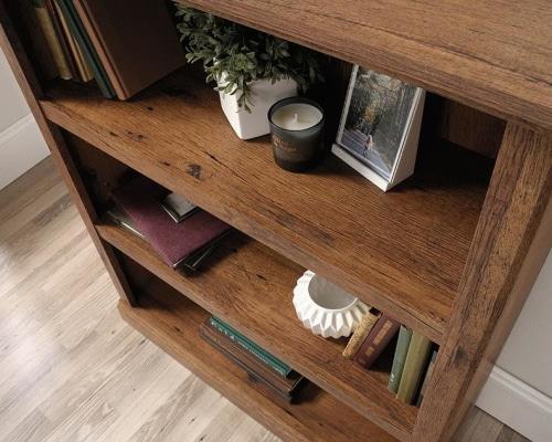 Emalie 3 - Shelf Display Bookcase - Vintage Oak Fast shipping On sale