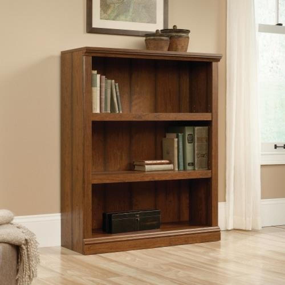 Emalie 3-Shelf Display Bookcase - Washington Cherry Fast shipping On sale
