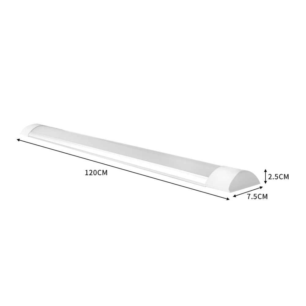 Emitto 10Pcs LED Slim Ceiling Batten Light Daylight 120cm Cool white 6500K 4FT Fast shipping On sale