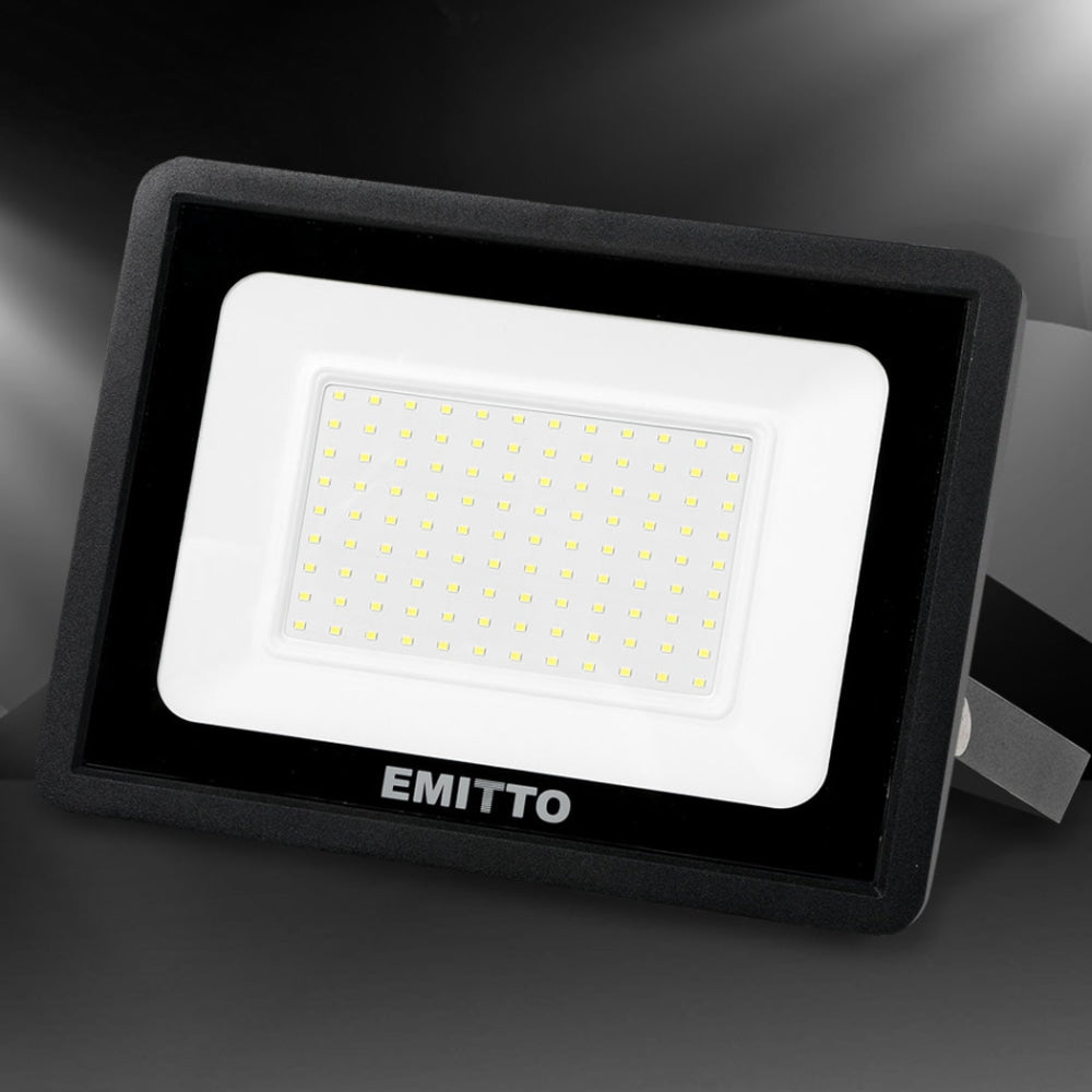 Emitto LED Flood Light 100W Outdoor Floodlights Lamp 220V-240V Cool White Ceiling Fast shipping On sale
