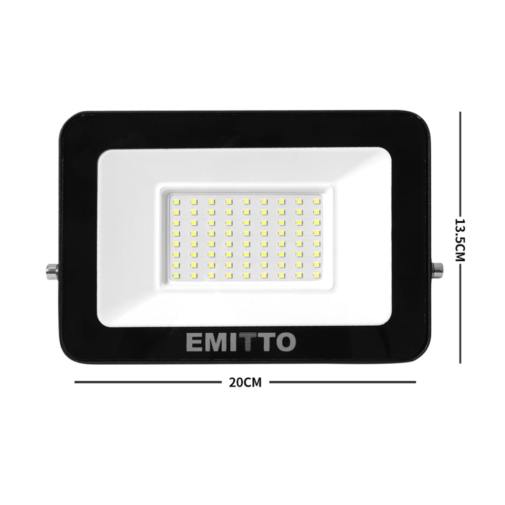 Emitto LED Flood Light 50W Outdoor Floodlights Lamp 220V-240V IP65 Cool White Ceiling Fast shipping On sale