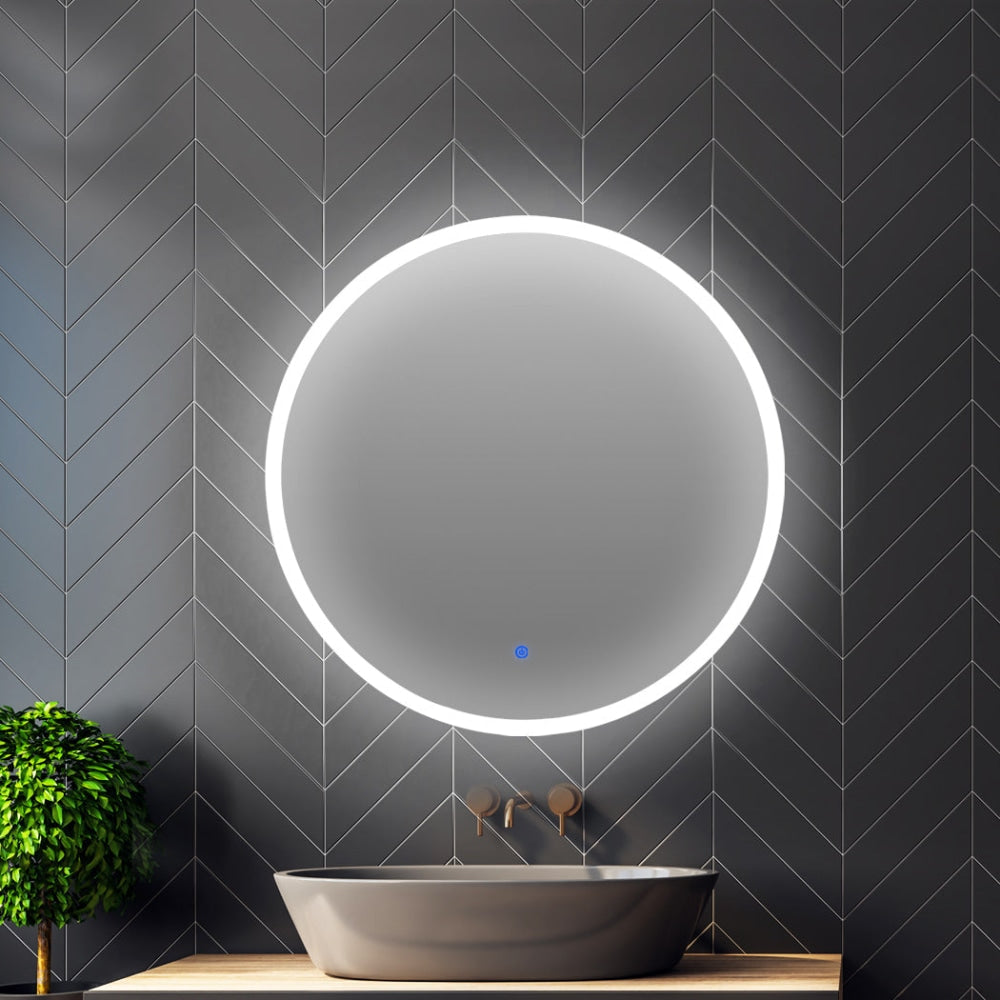 EMITTO LED Wall Mirror Round Anti-fog Bathroom Mirrors Makeup Light Decor 60cm Fast shipping On sale