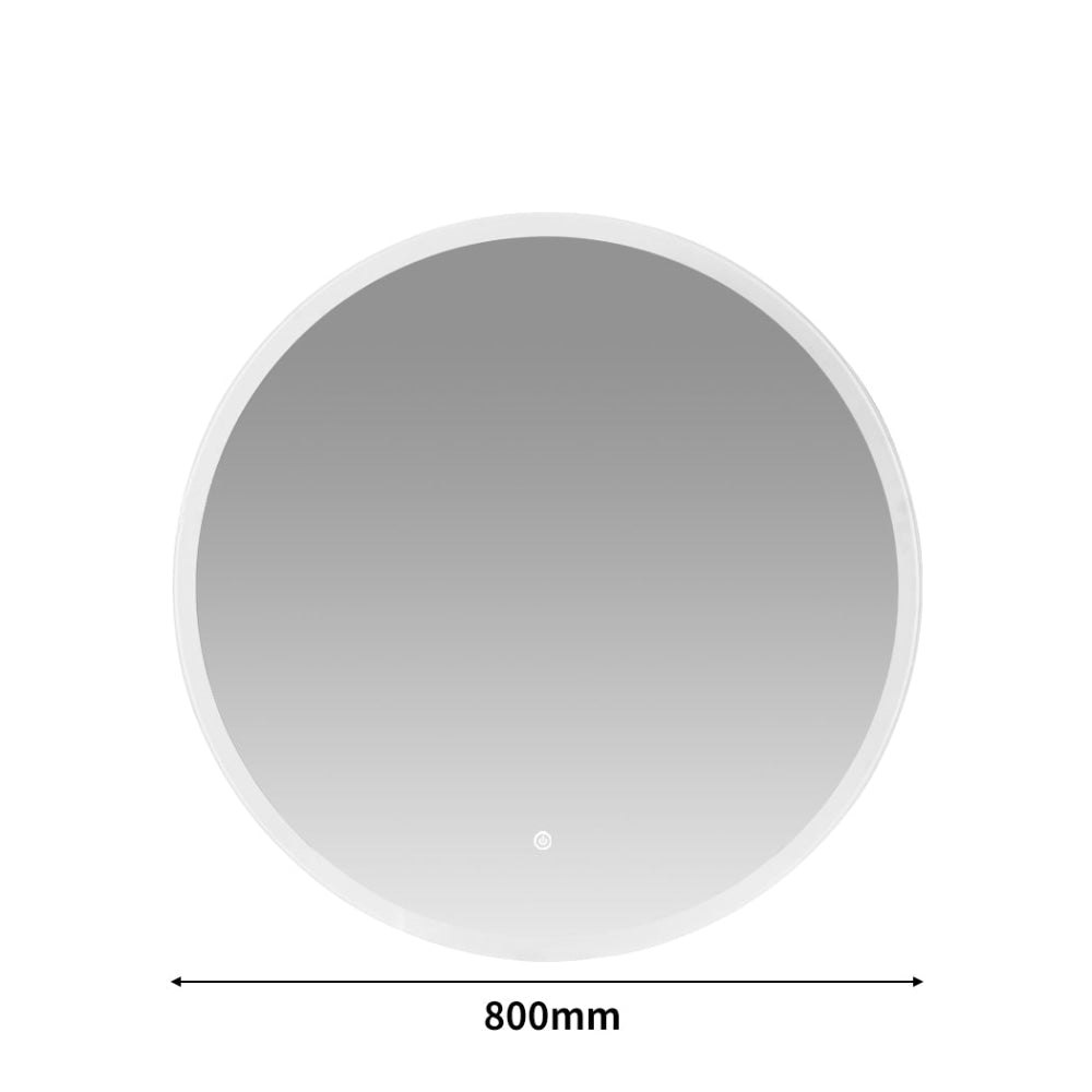 EMITTO LED Wall Mirror Round Anti-fog Bathroom Mirrors Makeup Light Decor 80cm Fast shipping On sale