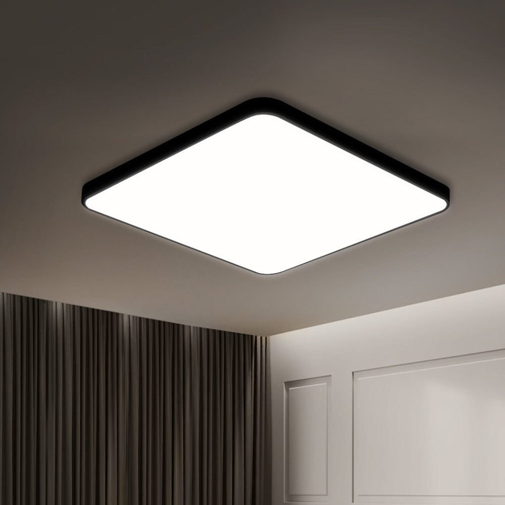 EMITTO Ultra-Thin 5CM LED Ceiling Down Light Surface Mount Living Room Black 18W Fast shipping On sale