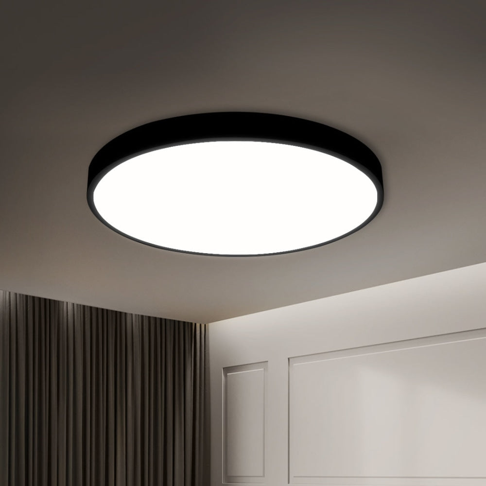 EMITTO Ultra-Thin 5CM LED Ceiling Down Light Surface Mount Living Room Black 18W Fast shipping On sale