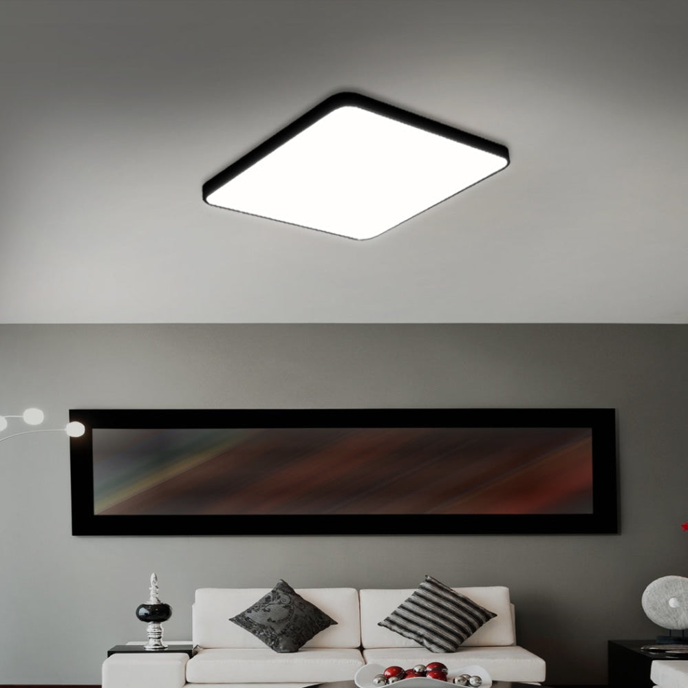 EMITTO Ultra-Thin 5CM LED Ceiling Down Light Surface Mount Living Room Black 36W Fast shipping On sale