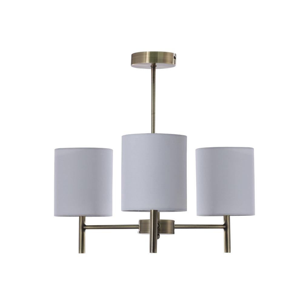 Emrys Modern Ceiling Light Lamp Antique Brass Grey Shade Fast shipping On sale