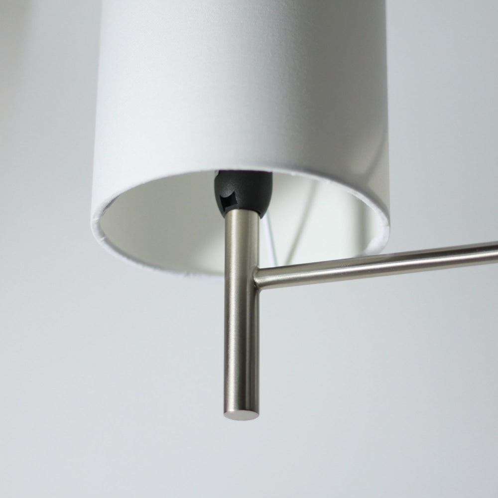 Emrys Modern Ceiling Light Lamp Satin Chrome White Shade Fast shipping On sale