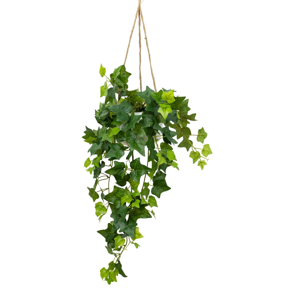 English Ivy Artificial Fake Hanging Planter 98cm Decorative W/ Rope - Green Plant Fast shipping On sale