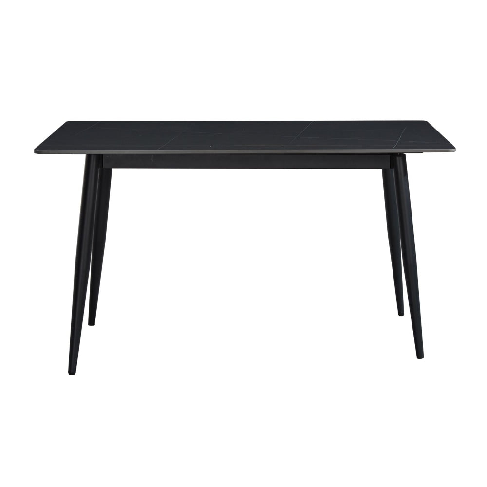 Eniko Rectangular Sintered Stone Dining Table 160cm - Black Fast shipping On sale