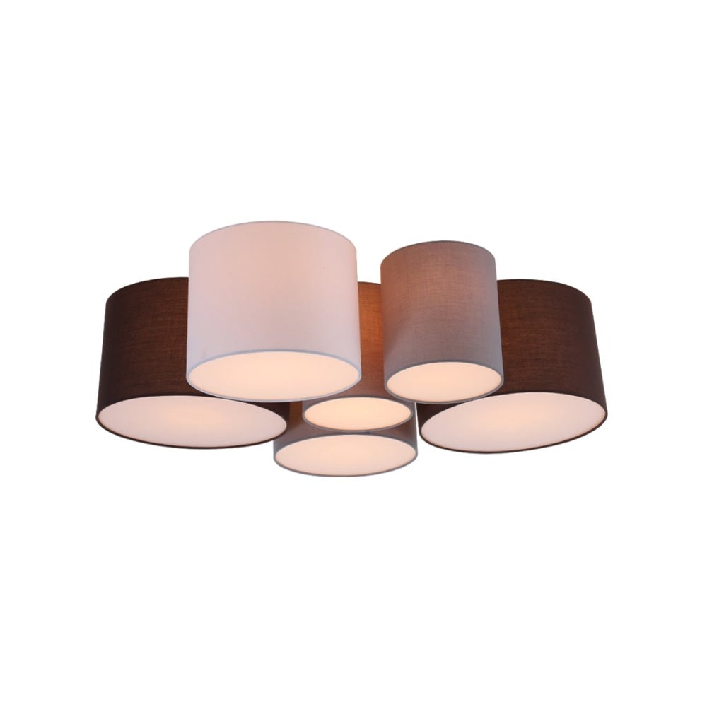 Esmarie 6 Lights Modern Elegant Pendant Lamp Ceiling Light - White / Grey / Brown Fast shipping On sale