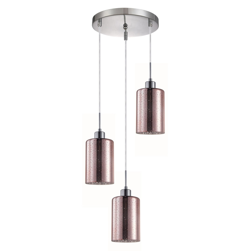 ESPEJO Pendant Lamp Light Interior ES x 3 72W Copper Glass with Dotted Effect Round Base Fast shipping On sale