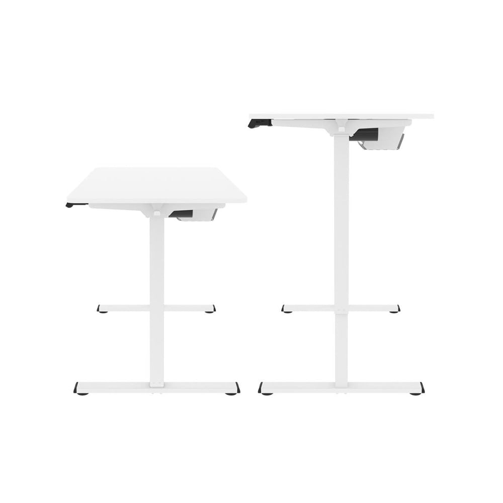 ET150 Series Standing Computer Work Task Study Office Desk W/ USB Port - White/White White Fast shipping On sale