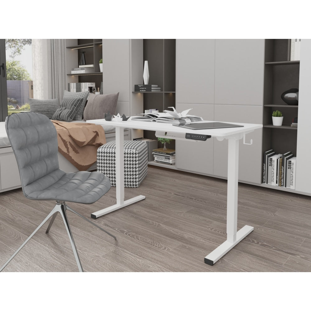 ET150 Series Standing Computer Work Task Study Office Desk W/ USB Port - White/White White Fast shipping On sale