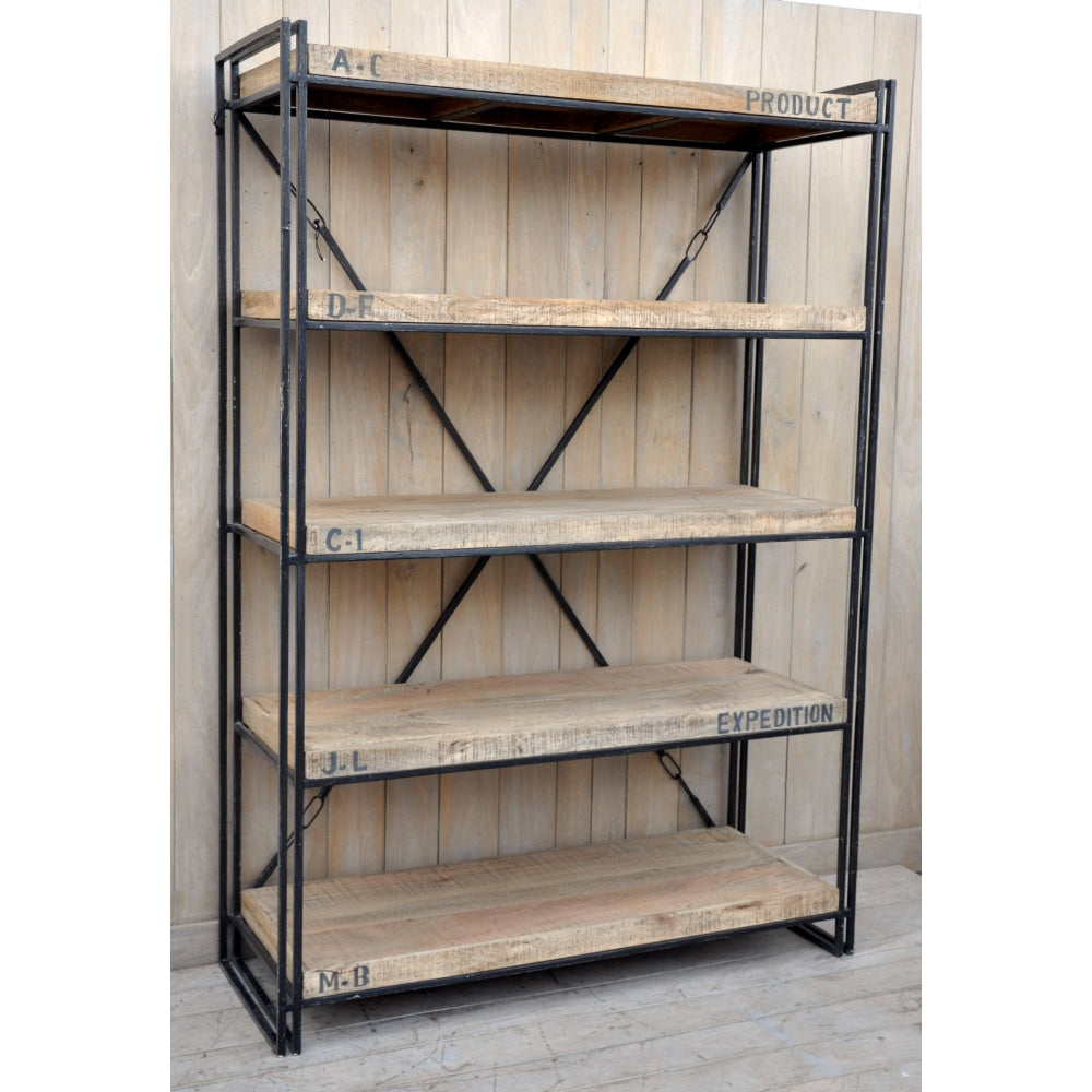 Exo Expedition Industrial Rustic Bookcase Display Cabinet Fast shipping On sale