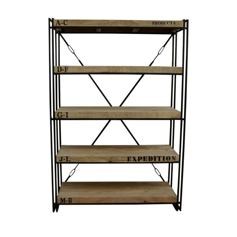 Exo Expedition Industrial Rustic Bookcase Display Cabinet Fast shipping On sale