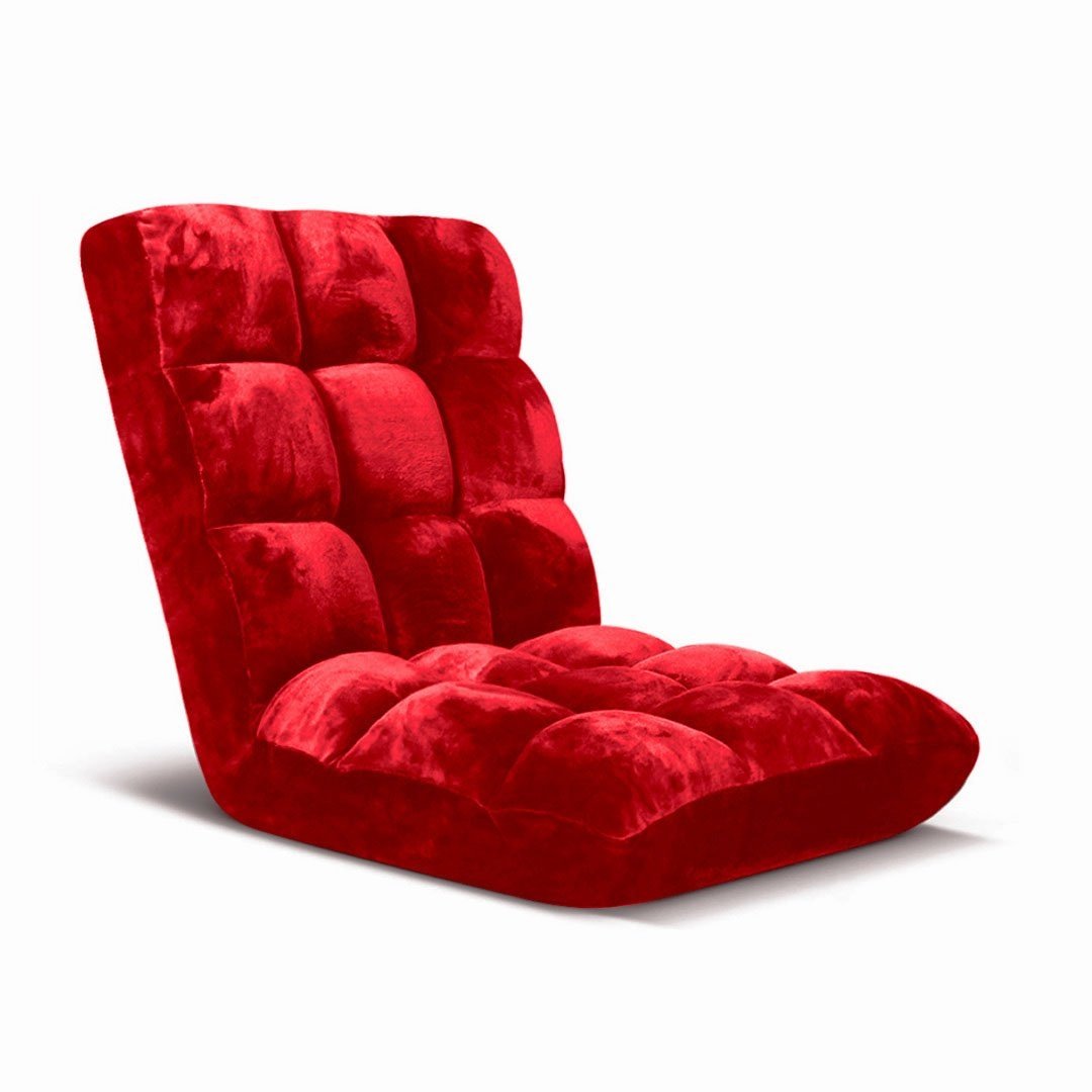 Floor Recliner Folding Lounge Sofa Futon Couch Chair Cushion Red Fast shipping On sale