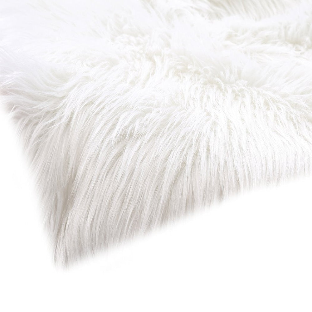 Floor Rugs Sheepskin Shaggy Rug Area Carpet Bedroom Living Room Mat 80X150 White Fast shipping On sale